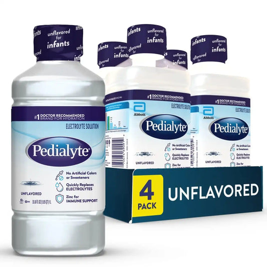 Pedialyte Electrolyte Drink, Unflavored Hydration Drink, 1 Liter