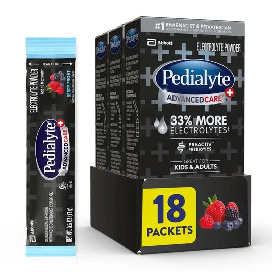 Pedialyte AdvancedCare Plus Electrolyte Powder Packets–18ct