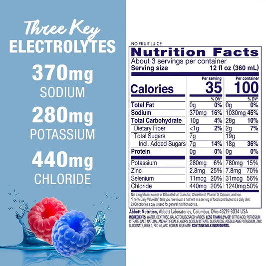 Pedialyte AdvancedCare Electrolyte Drink, Blue Rasberry, 1 Liter