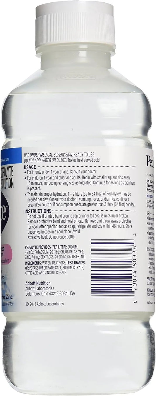 Pedialyte Oral Electrolyte Solution - Unflavored - 1 lt - 1 bottle