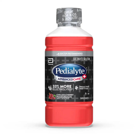 Pedialyte AdvancedCare Plus Electrolyte Drink, Cherry Pomegranate, 1 Liter