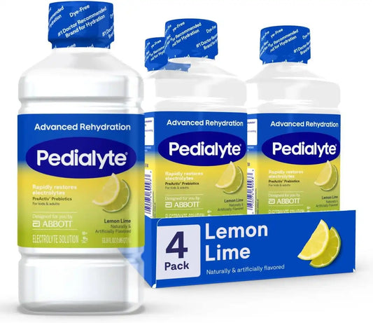 Pedialyte Advanced Rehydration Electrolyte Drink, Dye-Free Hydration