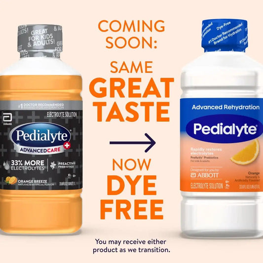 Pedialyte AdvancedCare Plus Electrolyte Drink, Orange Breeze, 1 Liter