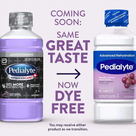 Pedialyte AdvancedCare Plus Electrolyte Drink, Iced Grape, 1 Liter