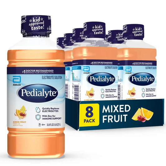 Pedialyte Electrolyte Drink, Mixed Fruit Hydration Drink, 1 Liter