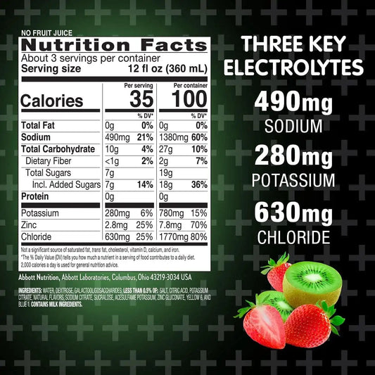 Pedialyte AdvancedCare Plus Electrolyte Drink, Kiwi Berry Mist, 1 Liter