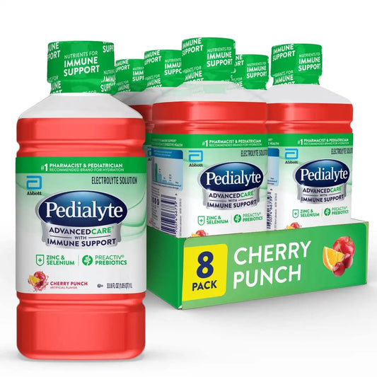 Pedialyte AdvancedCare Electrolyte Drink, Cherry Punch, 1 Liter