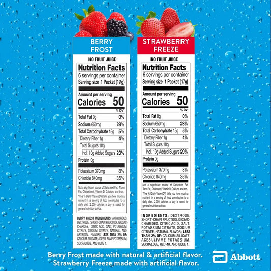 Pedialyte AdvancedCare Plus Electrolyte Powder Packets, Variety Pack-80ct